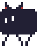 Animated pixel-art bug avatar