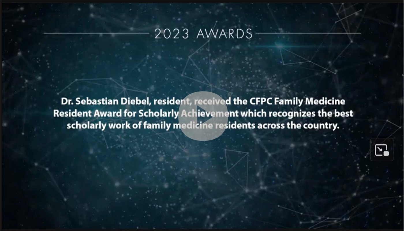 Still from the NOSM donor celebration video