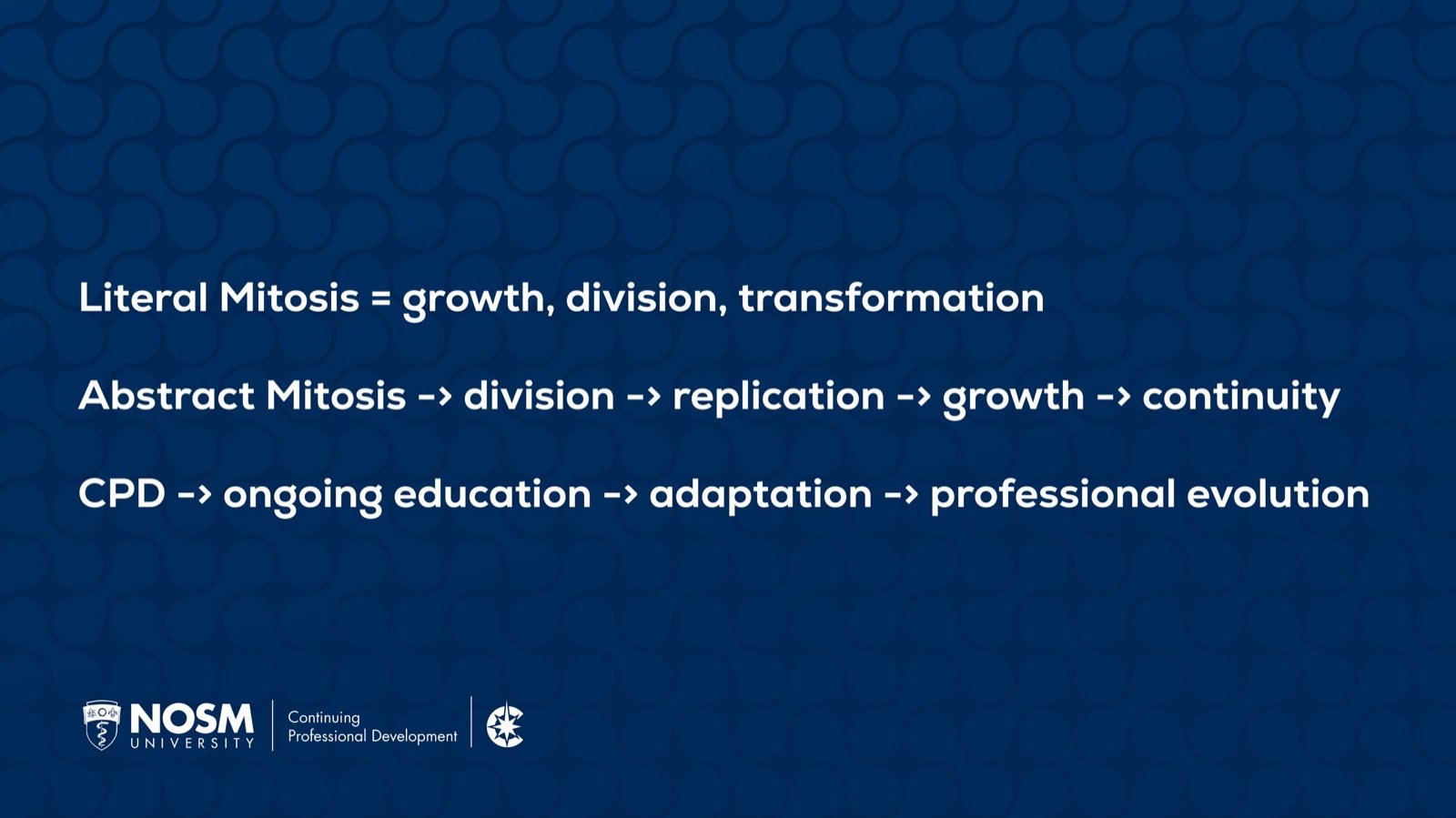 Original mitosis concept: division, replication, growth, continuity